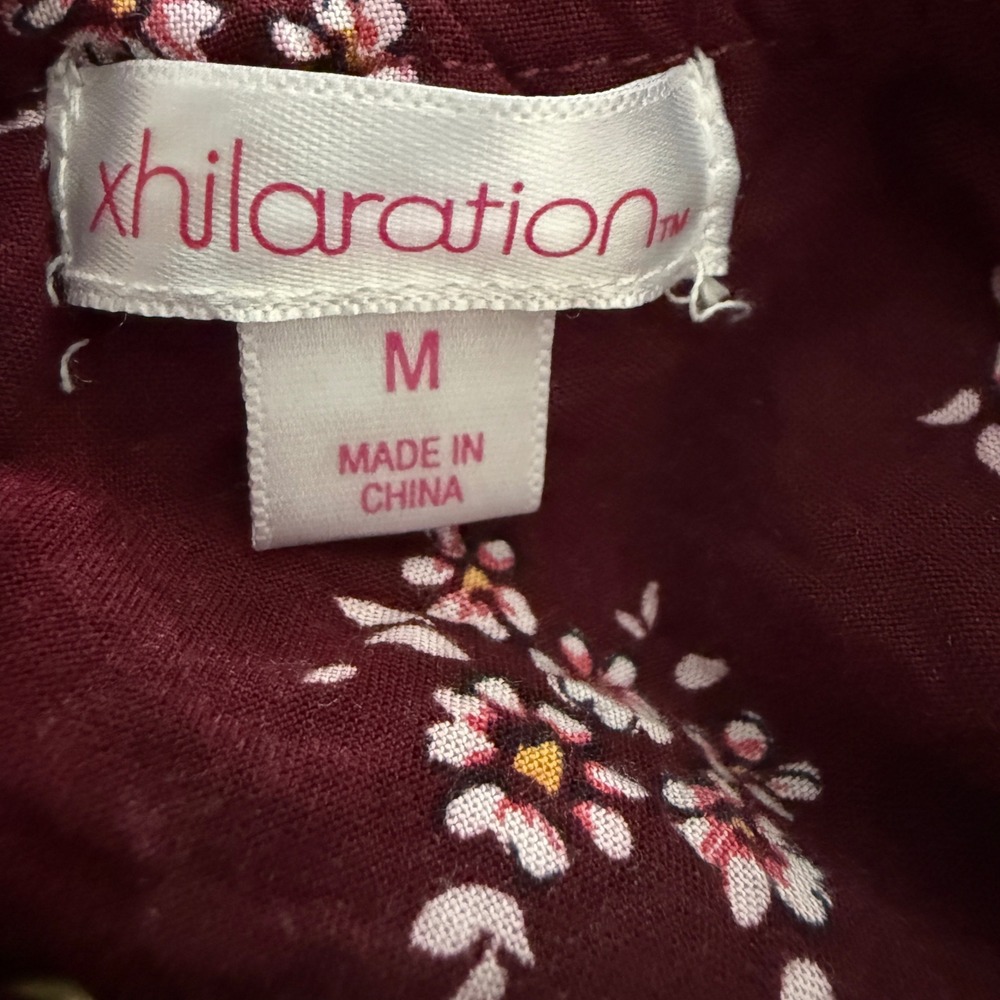 Xhilaration Floral Fairy Asymmetrical Maxi Dress M Boho Whimisigoth Fairy Grunge - Picture 8 of 8